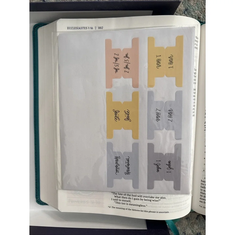 NIV Beautiful Word Bible Updated Edition Peel/Stick Full Color NEW